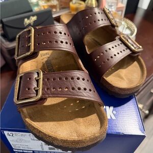 Birkenstock Arizona Bold Gap Sandals in Roast Brown